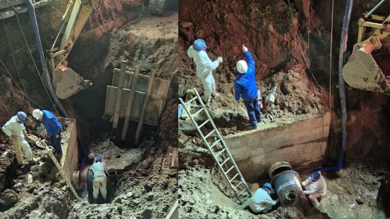 La obra en el Tropezón afectó el suministro de aguas de más de 100 barrios de Córdoba.