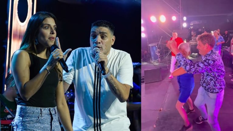 Los Bailarines de la peatonal visitaron a la LBC y Euge Quevedo en San Juan: los prohibidos en el escenario